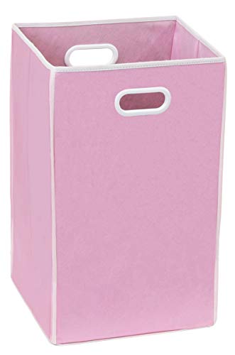 Simple Houseware Faltbarer Wäschekorb, Pink von Simple Houseware