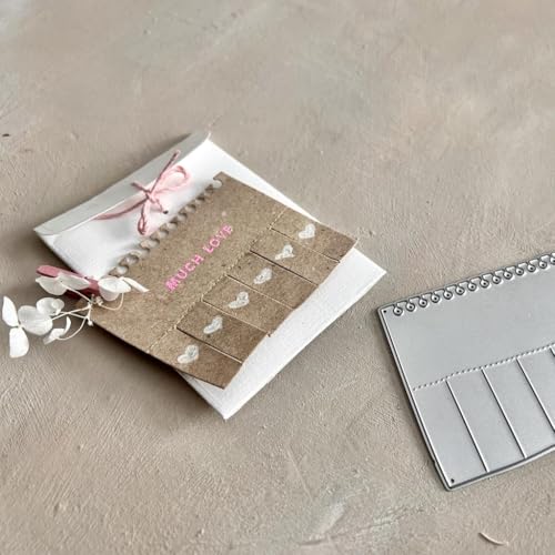 Simple Lettering est. 2017 Stanzschablone Cutting Dies Abreißzettel Notiz Vintage, 6x7cm von Simple Lettering est. 2017