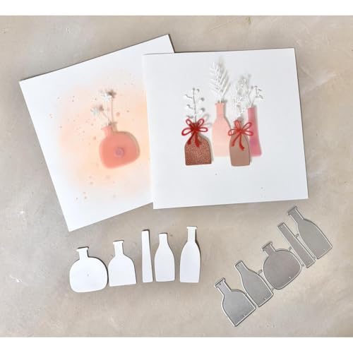 Simple Lettering est. 2017 Stanzschablonen Set Vasen, bis 2x5,5cm, 5-TLG. von Simple Lettering est. 2017