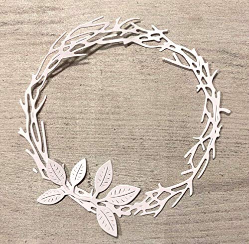 Stanzschablone/ Cutting dies Reisigkranz m. Blättern Kranz Advent Herbst 10 cm Stanzschablone/ Cutting dies Reisigkranz m. Blättern Kranz Advent Herbst 10 cm von Simple Lettering est. 2017