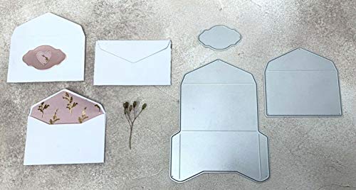 Stanzschablone 3D Umschlag Kuvertfutter & Label, Umschlag fertig 4,5x7,5 cm, 3-tlg. von Simple Lettering est. 2017