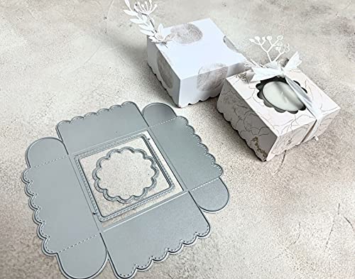 Stanzschablone Geschenk Box Schachtel mit Fenster 3,5x7x7cm BOX , 3-tlg. von Simple Lettering est. 2017