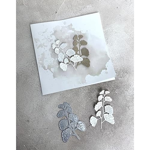 Stanzschablone Gingko Blätter Zweig , 5x8,5cm von Simple Lettering est. 2017