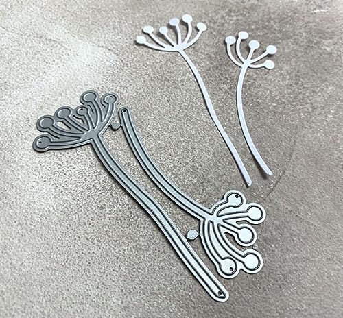 Stanzschablone Cutting dies Pusteblume dandelion duo, 4x10cm & 8,3x 2,5cm 2-tlg. von Simple Lettering est. 2017