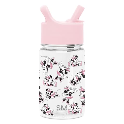 Kinder-Trinkflasche mit Strohhalmdeckel, modern, auslaufsicher, spülmaschinenfest 12 Ounce Minnie: Retro. Kinder-Trinkflasche mit Strohhalmdeckel, modern, auslaufsicher, spülmaschinenfest 12 Ounce Minnie: Retro. von Simple Modern
