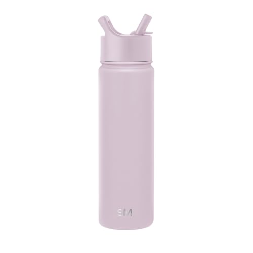 Simple Modern Trinkflasche mit Strohhalm | Wasserflasche Edelstahl Isolierte für den Sport Fitnessstudio | Summit | 650ml | Lavender Mist von Simple Modern