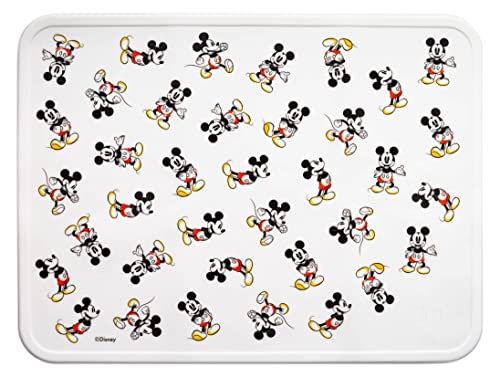 Simple Modern Disney Mickey Mouse Silikon-Tischset für Babys, Kleinkinder, Kinder | rutschfest, BPA-frei, tragbare Lebensmittelmatte | Mickey Mouse Retro von Simple Modern