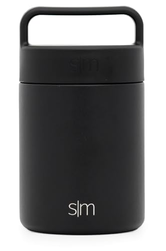 Simple Modern Isolierter Speisebehälter für heiße Speisen | Edelstahl-Mittagessenbehälter | Provision Sammlung | 350ml | Midnight Black von Simple Modern