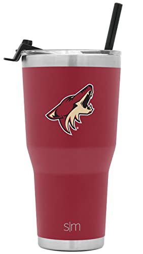 Simple Modern Offiziell lizenziertes NHL Tampa Bay Lightning Tumbler mit Strohhalm und Klappdeckel, isolierte Edelstahl-Thermoskanne, 850 ml, Cruiser-Kollektion, Tampa Bay Lightning von Simple Modern