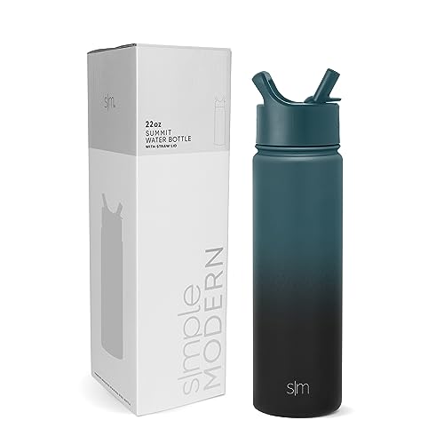 Simple Modern Trinkflasche mit Strohhalm | Wasserflasche Edelstahl Isolierte für den Sport Fitnessstudio | Summit | 650ml | Moonlight Simple Modern Trinkflasche mit Strohhalm | Wasserflasche Edelstahl Isolierte für den Sport Fitnessstudio | Summit | 650ml | Moonlight von Simple Modern