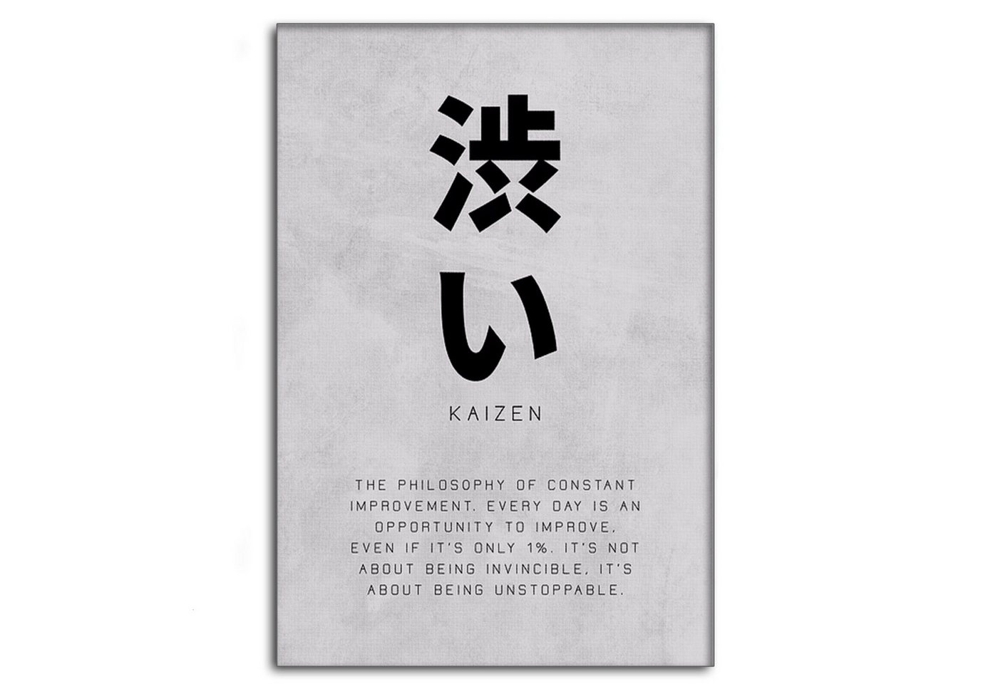 SimpleCanvas Wandbild Kaizen Constant Improvement - Leinwandbild Motivation, Wandbild Quotes, Steigerung, Japanisch SimpleCanvas Wandbild Kaizen Constant Improvement - Leinwandbild Motivation, Wandbild Quotes, Steigerung, Japanisch von SimpleCanvas