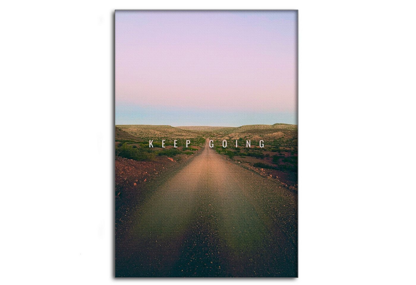 SimpleCanvas Wandbild Keep Going - Leinwandbild Motivation, Wandbild Straße, Immer weiter, Erfolg SimpleCanvas Wandbild Keep Going - Leinwandbild Motivation, Wandbild Straße, Immer weiter, Erfolg von SimpleCanvas