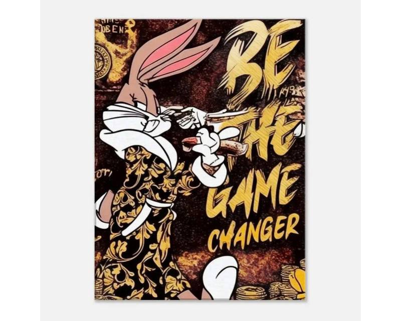 SimpleCanvas Wanddekoobjekt Be the Game Chang€r - Leinwandbild Pop Art von SimpleCanvas