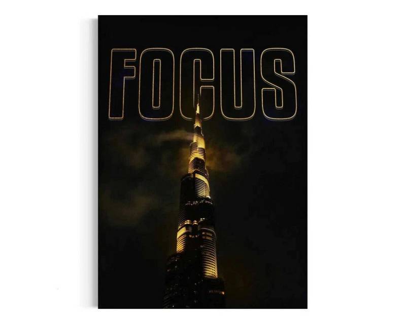 SimpleCanvas Wandbild FOCUS - Leinwandbild Motivation SimpleCanvas Wandbild FOCUS - Leinwandbild Motivation von SimpleCanvas