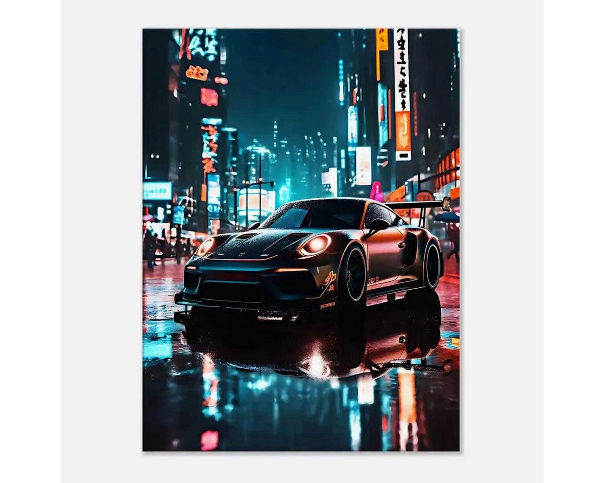 SimpleCanvas Wanddekoobjekt GT3 RS - Auto Leinwandbild von SimpleCanvas