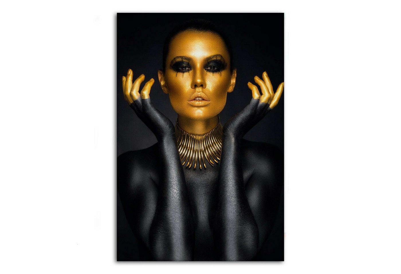 SimpleCanvas Wandbild Golden Face III - Leinwandbild Luxuriös, Wandbild Goldenes Gesicht, Geld, Luxuriös, Modern SimpleCanvas Wandbild Golden Face III - Leinwandbild Luxuriös, Wandbild Goldenes Gesicht, Geld, Luxuriös, Modern von SimpleCanvas