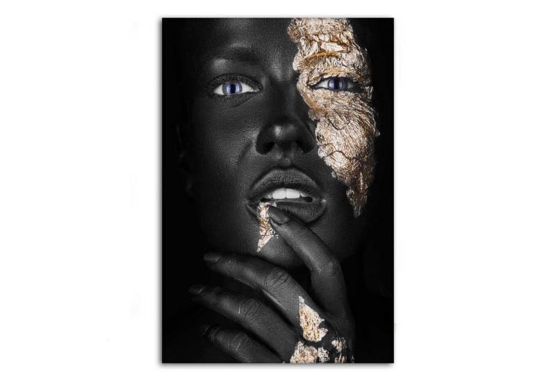 SimpleCanvas Wandbild Golden Face IV - Leinwandbild Luxuriös, Wandbild Goldenes Gesicht, Geld, Luxuriös, Modern SimpleCanvas Wandbild Golden Face IV - Leinwandbild Luxuriös, Wandbild Goldenes Gesicht, Geld, Luxuriös, Modern von SimpleCanvas