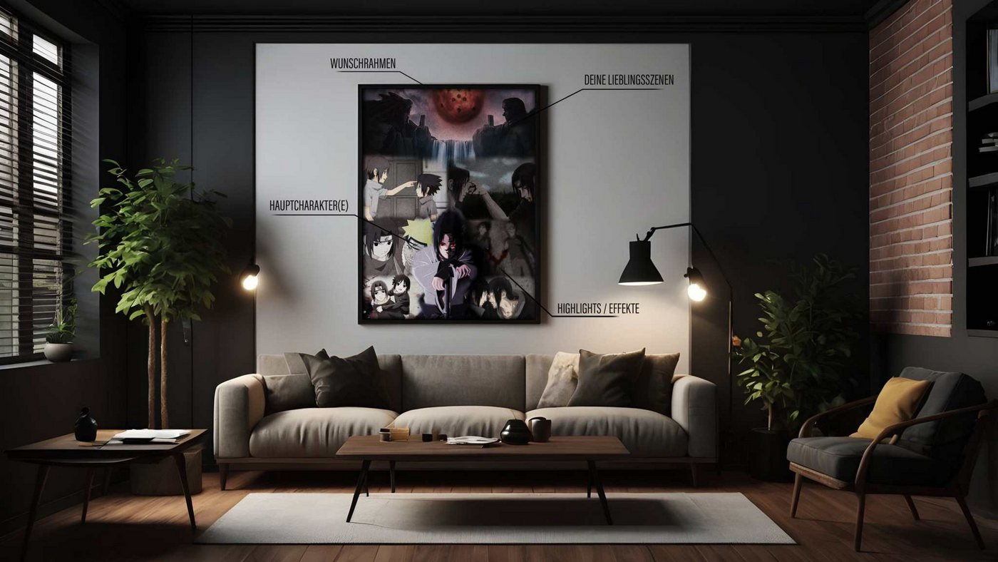 SimpleCanvas Wandbild Dein eigenes Anime-Leinwandbild - Made by SimpleCanvas von SimpleCanvas