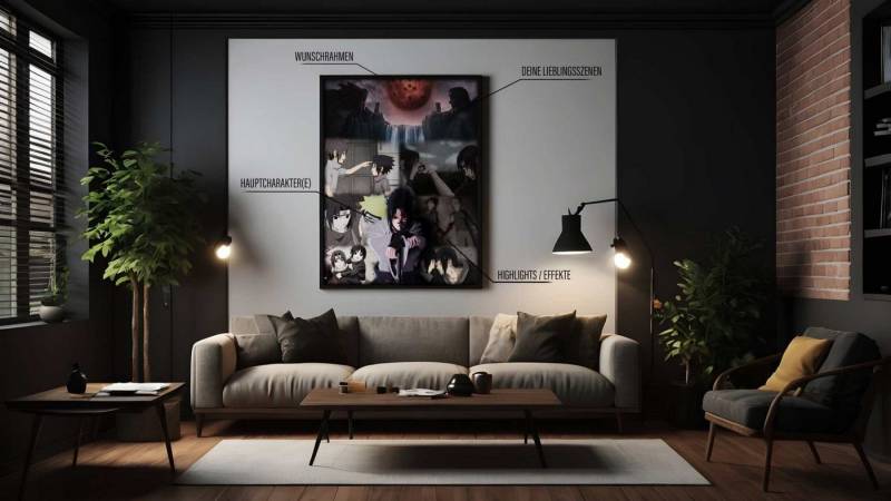 SimpleCanvas Wandbild Dein eigenes Anime-Leinwandbild - Made by SimpleCanvas von SimpleCanvas