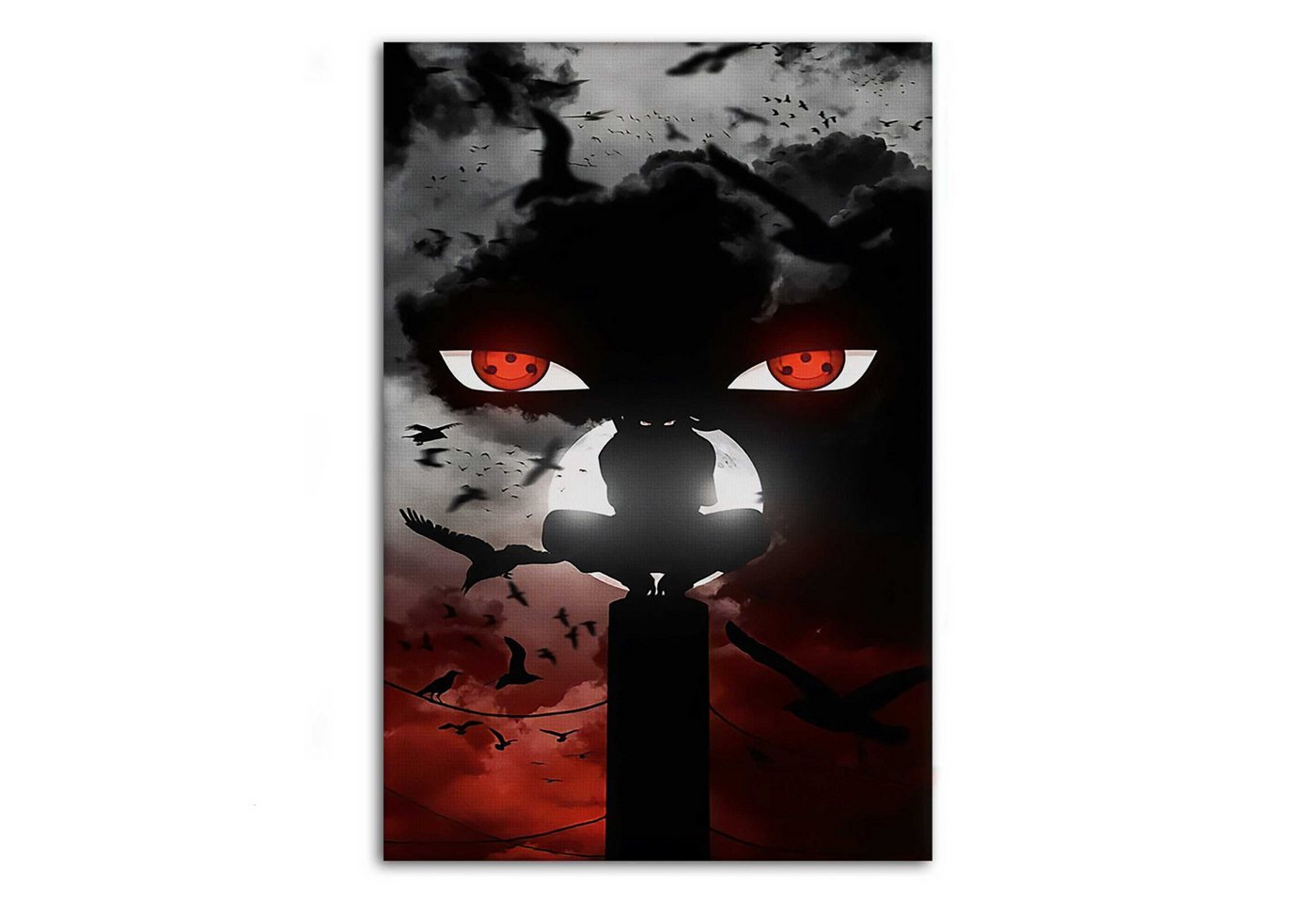SimpleCanvas Wandbild Itachi's Bloody Night - Anime Leinwandbild, Wandbild Naruto, Sasuke, Itachi SimpleCanvas Wandbild Itachi's Bloody Night - Anime Leinwandbild, Wandbild Naruto, Sasuke, Itachi von SimpleCanvas