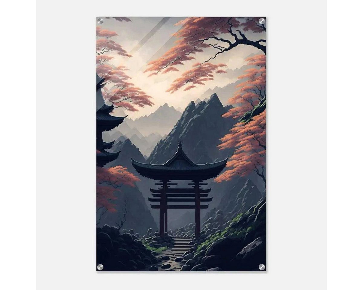 SimpleCanvas Wandbild Japanese Shrine - Leinwandbild Japanisch SimpleCanvas Wandbild Japanese Shrine - Leinwandbild Japanisch von SimpleCanvas