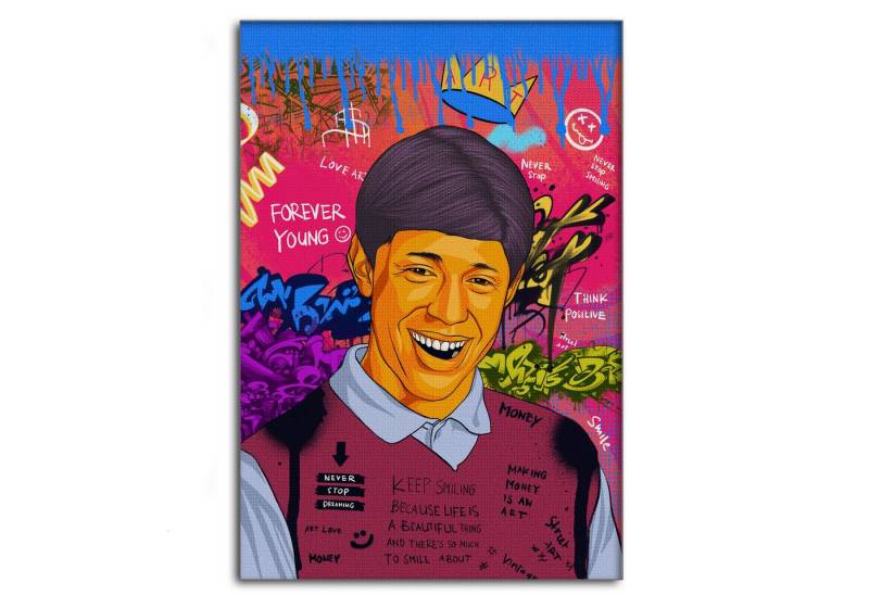 SimpleCanvas Wanddekoobjekt Kyle Craven - Leinwandbild Pop Art, Wandbild Pop Art, Portrait, Kyle Craven von SimpleCanvas