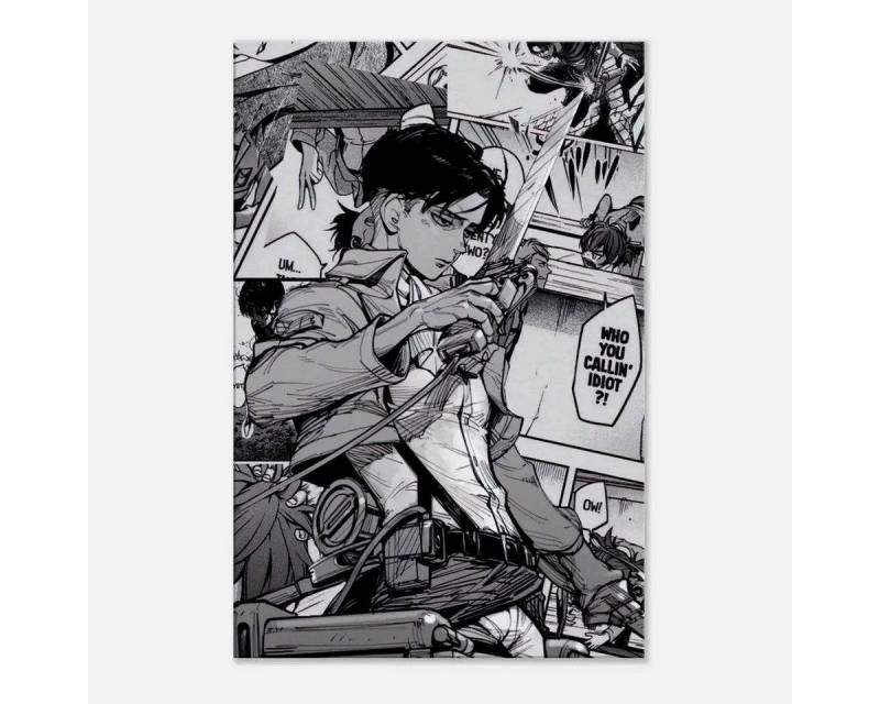 SimpleCanvas Wandbild Levi Manga Style - Attack on Titan - Anime Leinwandbild, Wandbild Attack on Titan, Levy Ackermann, Manga Stil SimpleCanvas Wandbild Levi Manga Style - Attack on Titan - Anime Leinwandbild, Wandbild Attack on Titan, Levy Ackermann, Manga Stil von SimpleCanvas