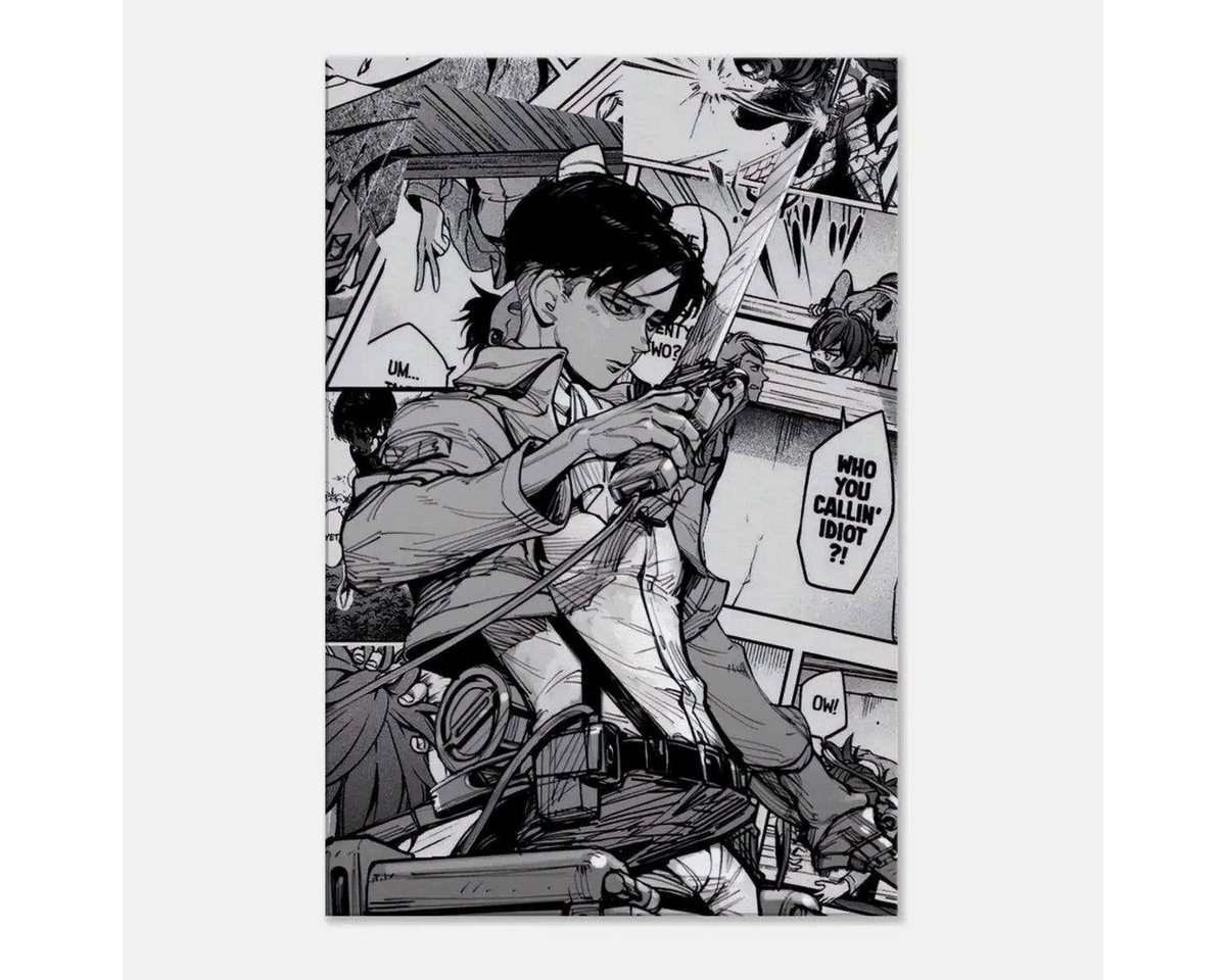 SimpleCanvas Wanddekoobjekt Levi Manga Style - Attack on Titan - Anime Leinwandbild SimpleCanvas Wanddekoobjekt Levi Manga Style - Attack on Titan - Anime Leinwandbild von SimpleCanvas