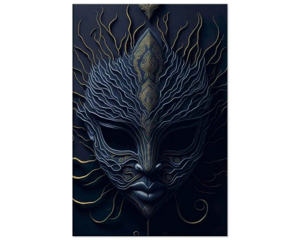 SimpleCanvas Wandbild Mask of Vengeance - Leinwandbild Japanisch SimpleCanvas Wandbild Mask of Vengeance - Leinwandbild Japanisch von SimpleCanvas