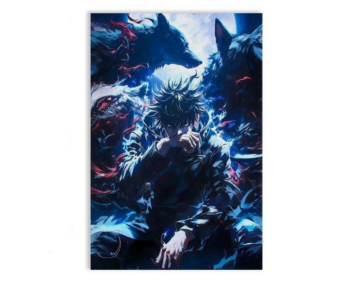 SimpleCanvas Wandbild Megumi - Jujutsu Kaisen - Anime Leinwandbild, Wandbild Jujutsu Kaisen, Megumi Fushiguro von SimpleCanvas