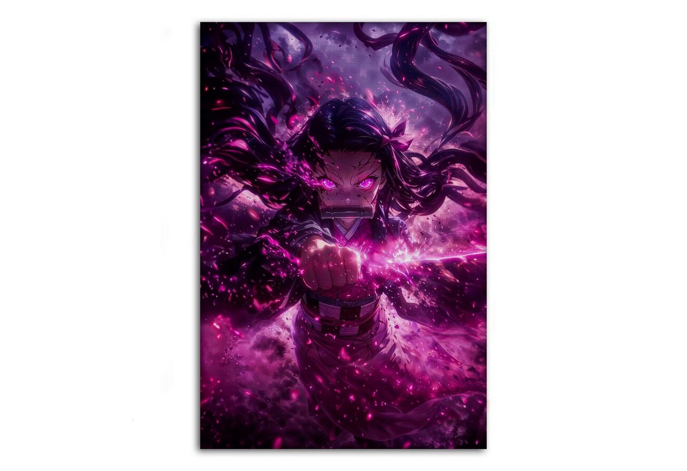 SimpleCanvas Wandbild Nezuko Rage - Demon Slayer - Anime Leinwandbild, Wandbild Demon Slayer, Nezuko Kampf SimpleCanvas Wandbild Nezuko Rage - Demon Slayer - Anime Leinwandbild, Wandbild Demon Slayer, Nezuko Kampf von SimpleCanvas
