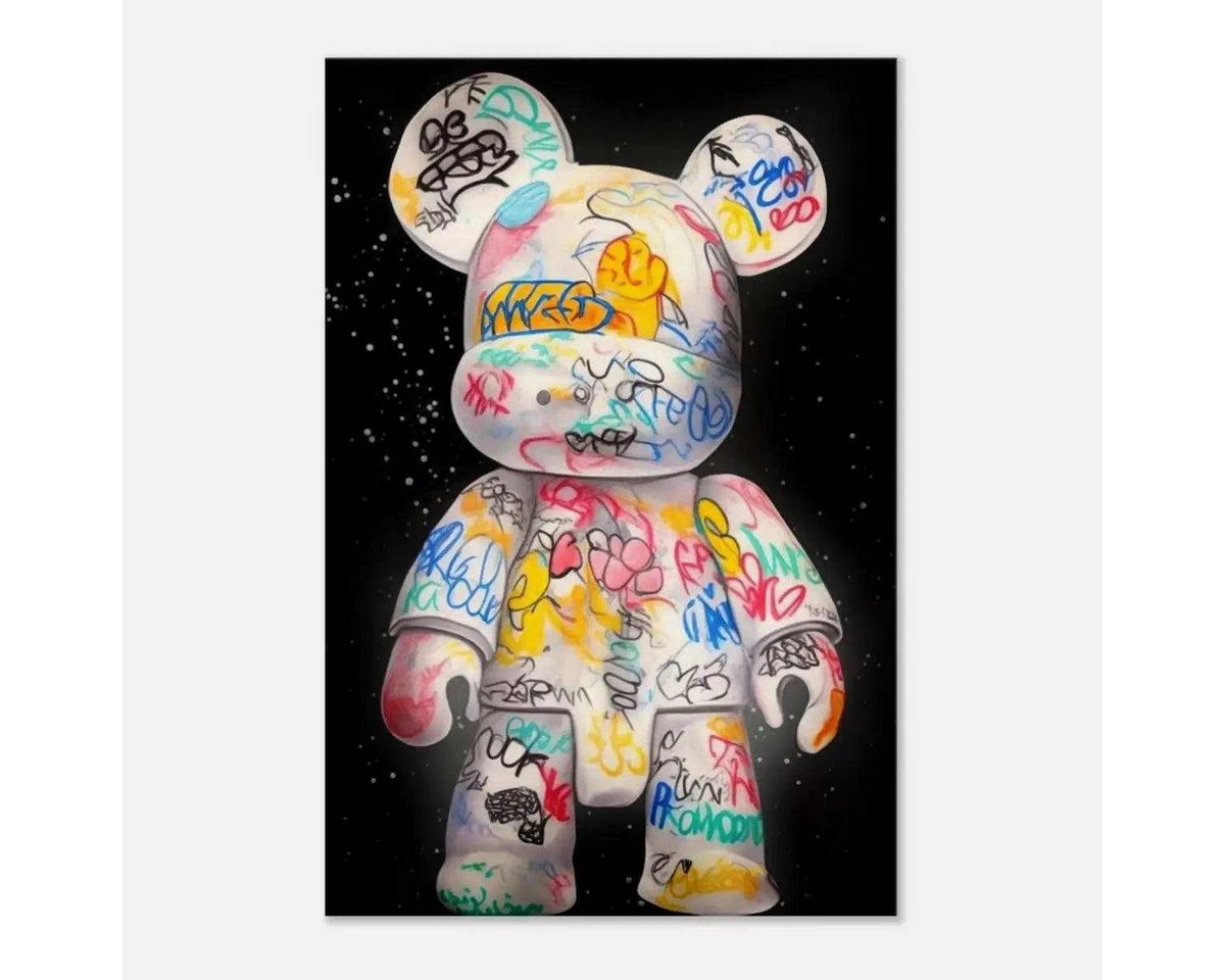 SimpleCanvas Wanddekoobjekt Signature Bear - Leinwandbild Luxuriös von SimpleCanvas