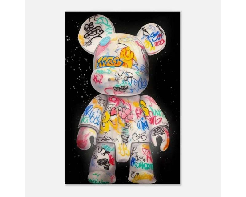 SimpleCanvas Wanddekoobjekt Signature Bear - Leinwandbild Luxuriös von SimpleCanvas