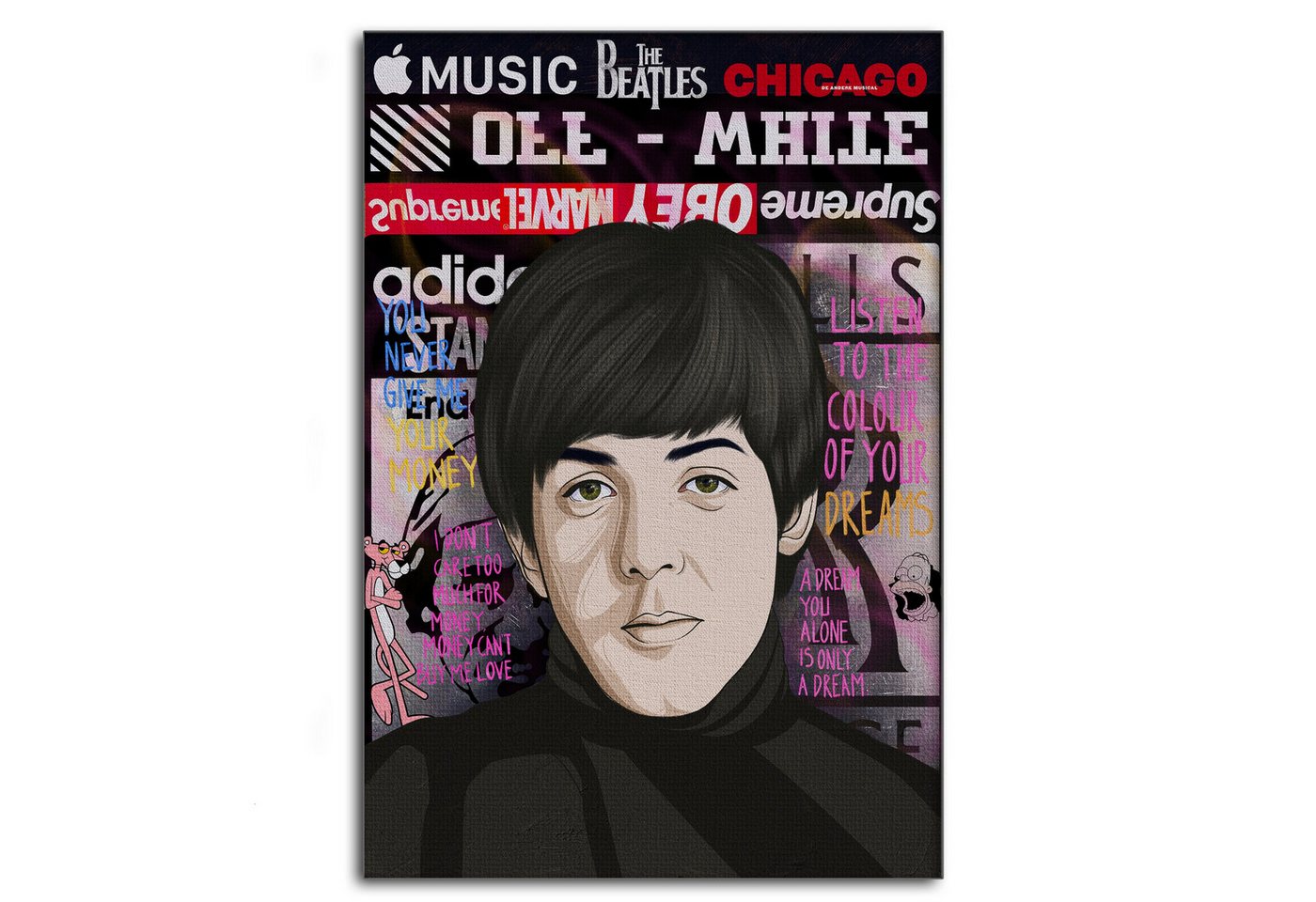 SimpleCanvas Wandbild The Beatles - Leinwandbild Pop Art, Wandbild Pop Art, Portrait, Beatles SimpleCanvas Wandbild The Beatles - Leinwandbild Pop Art, Wandbild Pop Art, Portrait, Beatles von SimpleCanvas