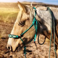 Soft Rope Halfter - Big Diamond Braided Overlay - Pferde Trainingshalfter von SimpleLoops