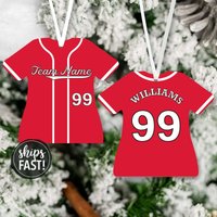 Baseball Jersey Ornament | Team Weihnachtsverzierung Spieler Weihnachtsgeschenk von SimpleSentimental
