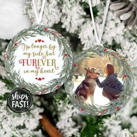 Für Immer in Meinem Herzen Hund Foto Acryl Ornament | in Erinnerung An Haustier Personalisierte Dog Memorial von SimpleSentimental