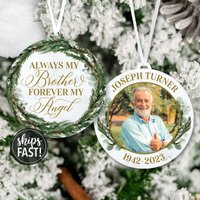 Immer Mein Bruder Für Immer Engel Erinnerungs-Ornament | Remembrance Ornament Custom Passed Away in Memory Bild Immer Mein Bruder Für Immer Engel Erinnerungs-Ornament | Remembrance Ornament Custom Passed Away in Memory Bild von SimpleSentimental