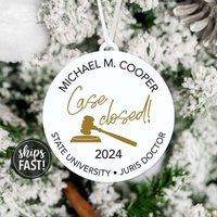 Law School Abschluss Ornament | Personalisierte Custom Lawyer Grad 2024 Graduierten von SimpleSentimental
