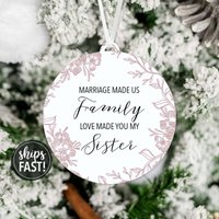 Schwägerin Christbaumkugel | Hochzeitstag Geschenk Muttertagsgeschenk Für von SimpleSentimental