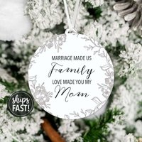 Schwiegermutter Weihnachtsschmuck | Hochzeitstag Geschenk Muttertagsgeschenk Für von SimpleSentimental