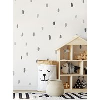 Konfetti Zeit, Grau, - Peel & Stick Wandaufkleber Kinderzimmer Dekor von SimpleShapes