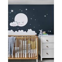 Mond, Wolken Und Sterne Wandtattoo - Vinyl Wandaufkleber, Kinderzimmer Dekor, Kinder Aufkleber von SimpleShapes