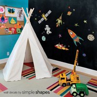 Out Of Space - Wandtattoo Abziehen Und Aufkleben von SimpleShapes