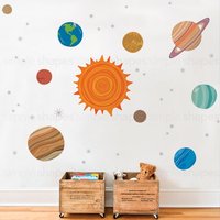 Planeten Wandaufkleber - Schälen Und Aufkleben von SimpleShapes