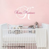 Wandtattoo Name Kinderzimmer - Benutzerdefinierte Monogramm Für Mädchen Oder Jungen in Jeder Farbe Wandtattoo Name Kinderzimmer - Benutzerdefinierte Monogramm Für Mädchen Oder Jungen in Jeder Farbe von SimpleShapes
