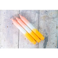 Dip Dye Kerze/stabkerze Rosa-Orange - 3Er Oder 4Er Set von SimpleSolidDesign