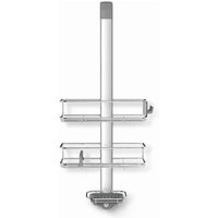 Badezimmerzubehör - Wand-Duschablage, verstellbar, Edelstahl BT1101 - Simplehuman von Simplehuman