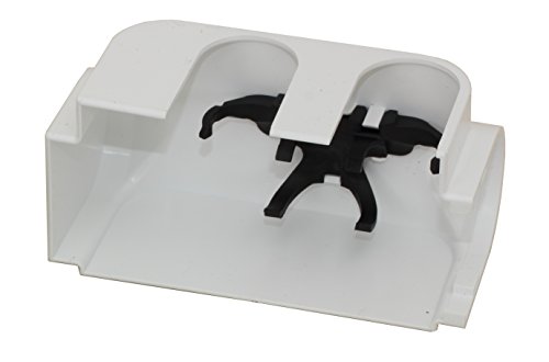 Designverkleidung links in weiß für Anschlussarmatur/Multiblock von Simplex