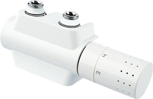 Simplex Ventil-Armaturen Set Multiblock Universal - Eck- und Durchgangsform (Weiß) - F12160: Effiziente Heizungsregelung und einfache Montage. von Simplex